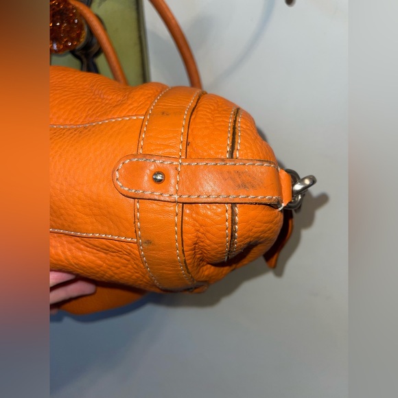 Cole Haan Village Tote. Soft, Orange Leather Bag Perfect For Summer. Beautiful! - Picture 6 of 11
